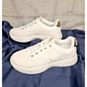 KEDS WOMEN'S 6 W White MESH BLISS WALK LACE UP SHOES Soft Comfort Support Light